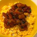 さおりらっくま's cooksnap of when they made フライパンで簡単に♪焼鳥マヨたま丼♬*゜.
