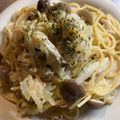 SuperLights's cooksnap of when they made しめじとマヨネーズの美味しいパスタ！.