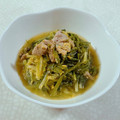 みぽぽ37's cooksnap of when they made 水菜と春菊と豚肉の卵とじ.