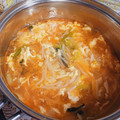 ❀まいねこ❀'s cooksnap of when they made もやしとキムチとタマゴのおかずスープ.
