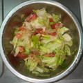 ぼくのごはん's cooksnap of when they made 目指せデリ風！レタスとトマトのサラダ.