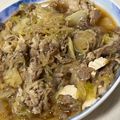 クック5Z6NYO☆'s cooksnap of when they made 豚こま･白菜･白ねぎ★すき焼き風煮。.