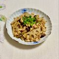 コムギ大好き's cooksnap of when they made 蓮根と鶏ひき肉のオイスター炒め.