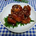 ととろ＆めい's cooksnap of when they made 厚揚げの肉巻きコチュジャン.