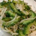 ゆりはるみ♡'s cooksnap of when they made 簡単苦くない☆ゴーヤともやしのナムル.
