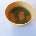 めみたん☆'s cooksnap of when they made かぼちゃと小松菜のお味噌汁♡.