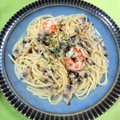 きゃんでぃ×2's cooksnap of when they made あさりとエビのアクアパッツァ風パスタ‏.
