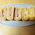 かでう's cooksnap of when they made ピンクが可愛い♪ハムくるくる卵焼き.