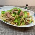 horseland's cooksnap of when they made 豚コマで和風焼きうどん.