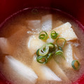 mantacarp's cooksnap of when they made ＊長芋と油揚げのほっこり味噌汁＊.