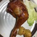 ✩bagi✩'s cooksnap of when they made 骨付き鶏もも肉ガーリック♪オーブンで簡単.