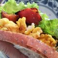 くむちん's cooksnap of when they made 5分で出来ちゃう♡ベーコンエッグサンド❣.