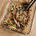 アクセル☆'s cooksnap of when they made レンジでモヤシとニラのナムル小鉢.