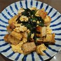 MomomO's cooksnap of when they made 厚揚げニラ玉炒め.