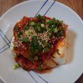 とみぃ11's cooksnap of when they made 調理師考案！超簡単な韓国風キムチ冷奴.
