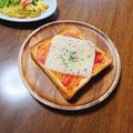 もふもふクロさん's cooksnap of when they made ピザ風？トースト☆.