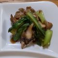 ポニーリボン's cooksnap of when they made チンゲンサイと舞茸のオイスターソース炒め.