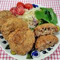 在宅勤務のおじさん's cooksnap of when they made 定番★お肉屋さんのメンチカツ.