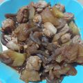 LOVEのこ's cooksnap of when they made さつま芋と鶏肉の甜麺醤煮.