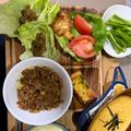 ☆あさ's cooksnap of when they made 野菜たっぷり肉みそ♪挽き肉のレタス巻き☆.
