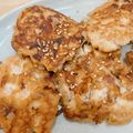 ☆あかりんご★'s cooksnap of when they made 鶏ミンチと豆腐のふわふわ照焼ハンバーグ.