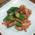 古賀竜一's cooksnap of when they made オクラのバター醤油炒め☆お弁当にも!.