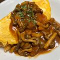ぽてと's cooksnap of when they made ふわとろオムライス♡~きのこデミソース~.