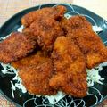 チェビス's cooksnap of when they made 胸肉でしっとりやわらかソースカツ.