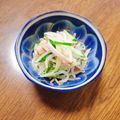 もふもふクロさん's cooksnap of when they made 時短！もやし・きゅうり・ハムのナムル♪.