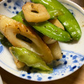 momナナ's cooksnap of when they made ✿絹さやと竹輪の中華風炒め✿.