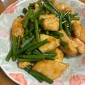 Harumaっち☆'s cooksnap of when they made 鶏ムネ肉とニンニクの芽炒め❤.