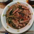 もぐらや00's cooksnap of when they made 豚肉とチンゲン菜のオイスターソース炒め.