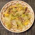 まーちゃろう's cooksnap of when they made レタスの大量消費に！豚肉レタス卵炒め.