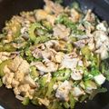 sato's cooksnap of when they made ふつうのゴーヤチャンプル.