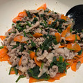 ルウサン's cooksnap of when they made ほうれん草と豚肉のバター醤油炒め。.