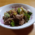 ともりぃ's cooksnap of when they made 豚肉と長ネギの炒め物.