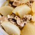 ariyuch's cooksnap of when they made こどもも喜ぶ♪大根と豚こま肉の煮物.