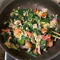 ☆☆MIKE☆☆'s cooksnap of when they made 簡単♡ほうれん草とベーコンの卵マヨ炒め.