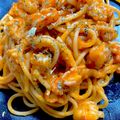lowfatman's cooksnap of when they made 赤エビ(赤えび)の超絶品 濃厚パスタ.