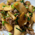 snowy08's cooksnap of when they made 豚肉とカブの生姜焼き☆葉も全部使って！.