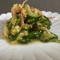 にゃつめ〜's cooksnap of when they made きゅうりとみょうがの胡麻和え.