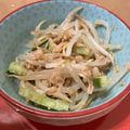 RED☆boots's cooksnap of when they made 簡単やみつき☆もやしときゅうりのツナ和え.