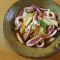 うさぴこさん's cooksnap of when they made イカと長ネギのキムチ炒め.