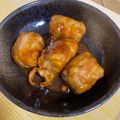 まる's cooksnap of when they made 厚揚げの肉巻き！豚ばら･豚こまで角煮の味.