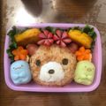 直美☆彡's cooksnap of when they made ふわふわクマちゃん弁当（キャラ弁）.