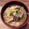 山わろ's cooksnap of when they made サバ缶とまいたけのみそ汁.