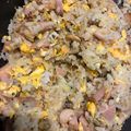 クックVI3W8Q☆'s cooksnap of when they made 幼児食にも◎鮭フレーク魚肉ソーセージ炒飯.