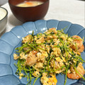 ﾏﾅｽﾞｷｯﾁﾝ's cooksnap of when they made エビと豆苗と卵のマヨケチャ炒め.
