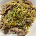 なびろめ's cooksnap of when they made 作り置き☆豚しゃぶ肉ともやしの梅ポン酢.