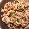 babibabi7's cooksnap of when they made 【低糖質】豚肉の梅肉炒め.